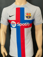 2022-2023 FC Barcelona Third Shirt Koundé Champions League Kitroom Player Issue Mint Condition Size L