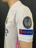 2020 - 2021 Real Madrid Home Shirt Rodrygo 25 Champions Player Issue BNWT SIze S