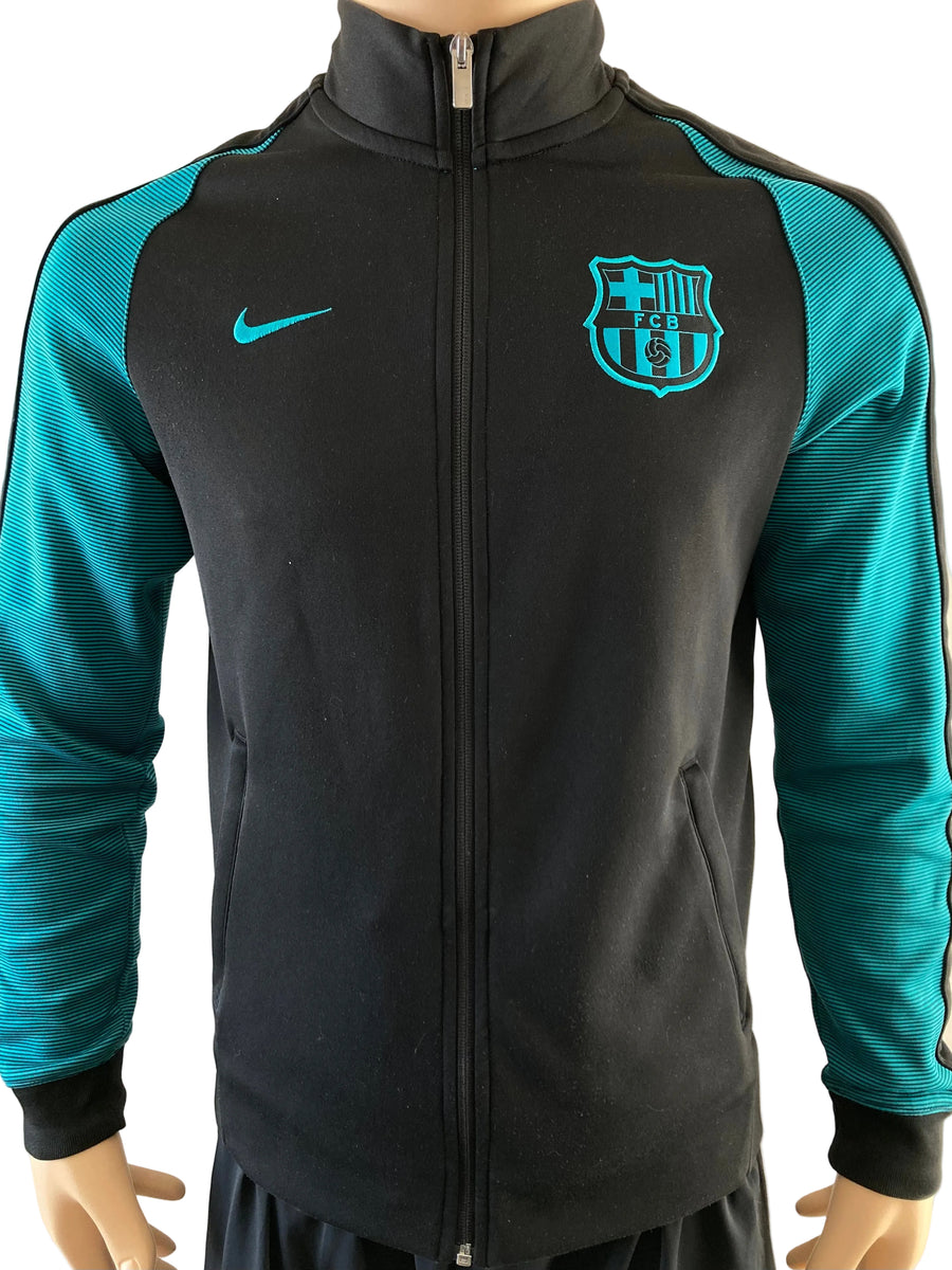 2016-2017 FC Barcelona Jacket Black N98 Coat Pre- Owned Size M
