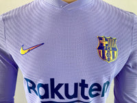 2021-2022 FC Barcelona Long Sleeve Away Shirt Ferran Torres Europa League Special Edition Kitroom Player Issue Mint Condition Size M