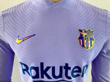 2021-2022 FC Barcelona Long Sleeve Away Shirt Ferran Torres Europa League Special Edition Kitroom Player Issue Mint Condition Size M