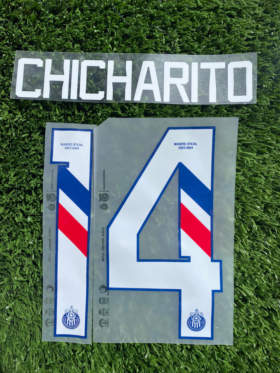 2023 2024 Chivas del Guadalajara Set name Chicharito 14 Home Kit