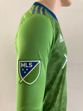 2018 Seattle Sounders Home Shirt Player Issue Long Sleeve MLS Pre Owned Size S