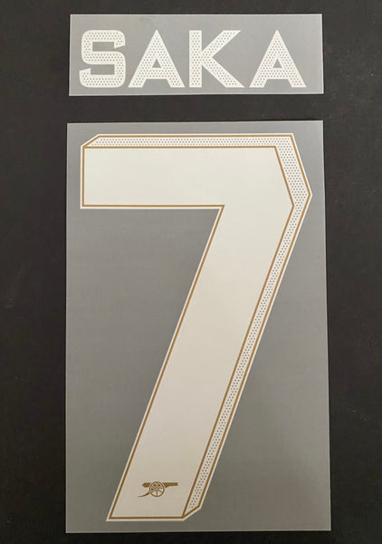 2023 - 2024 Arsenal FC Home FA Cup Champions Home Shirt Name set and Number Thermo Patch