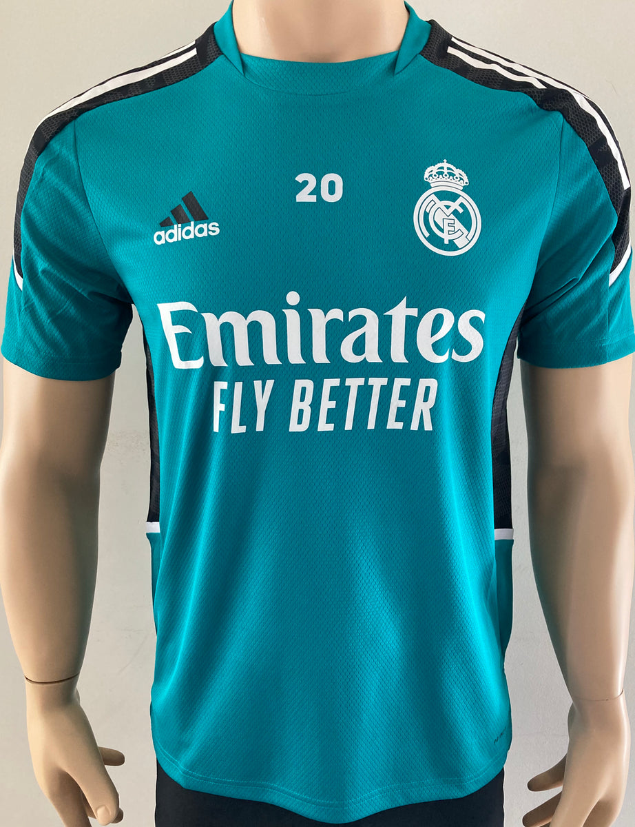 2021-2022 Adidas Real Madrid Player Issue Away Shirt Long Sleeve Vini –  maskjerseys