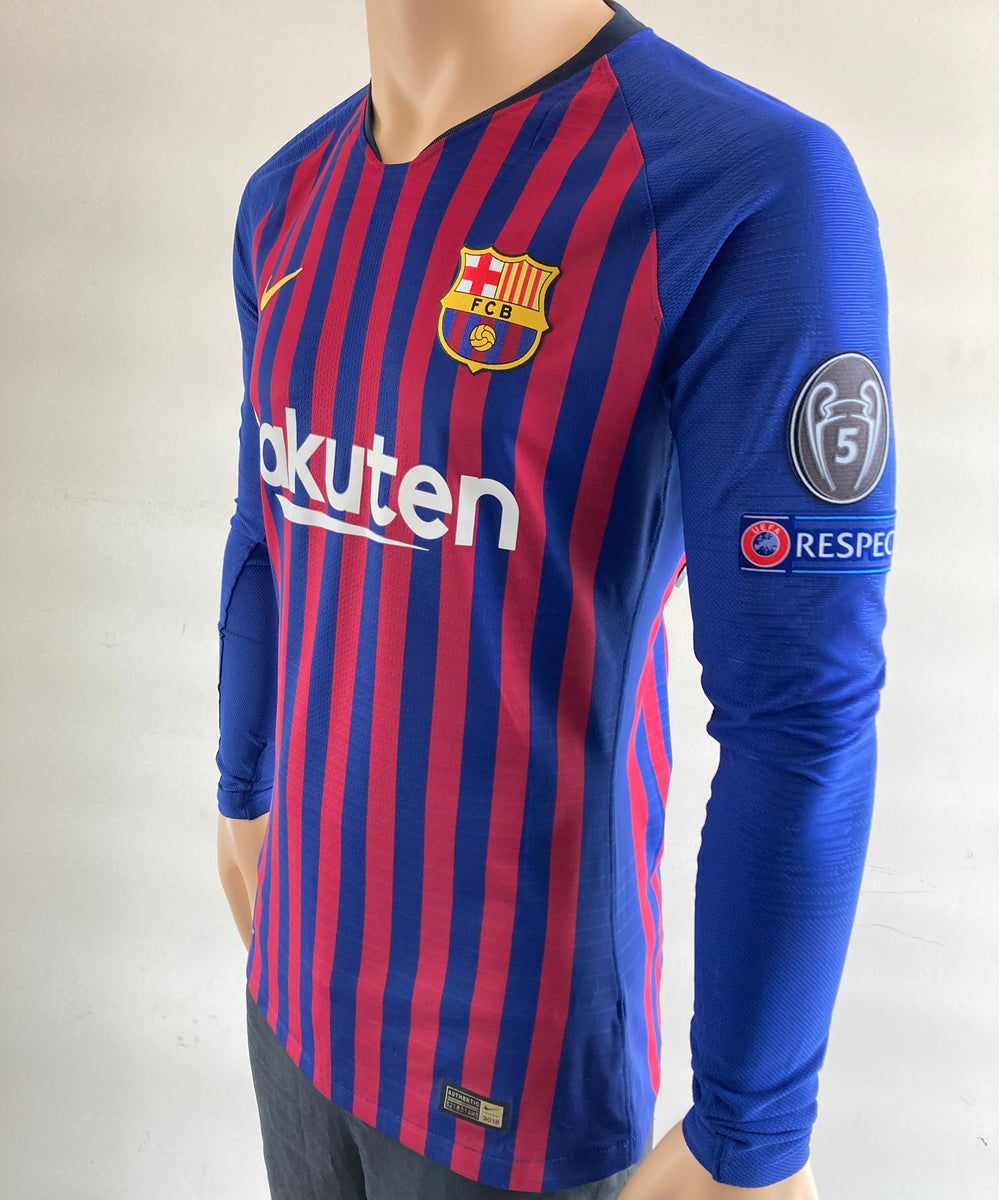 2018-19 Barcelona Player Issue Home Shirt #10 MESSI Champions League XL **  – Kitroom Football