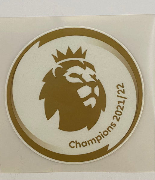 2021-22 Manchester City Premier League Champions Player Issue Badge Patch Avery Dennison