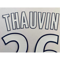 Name set Número “Thauvin 26” Olympique de Marsella 2018-19 Para la tercera equipación/for third kit  Ligue 1 Monblason