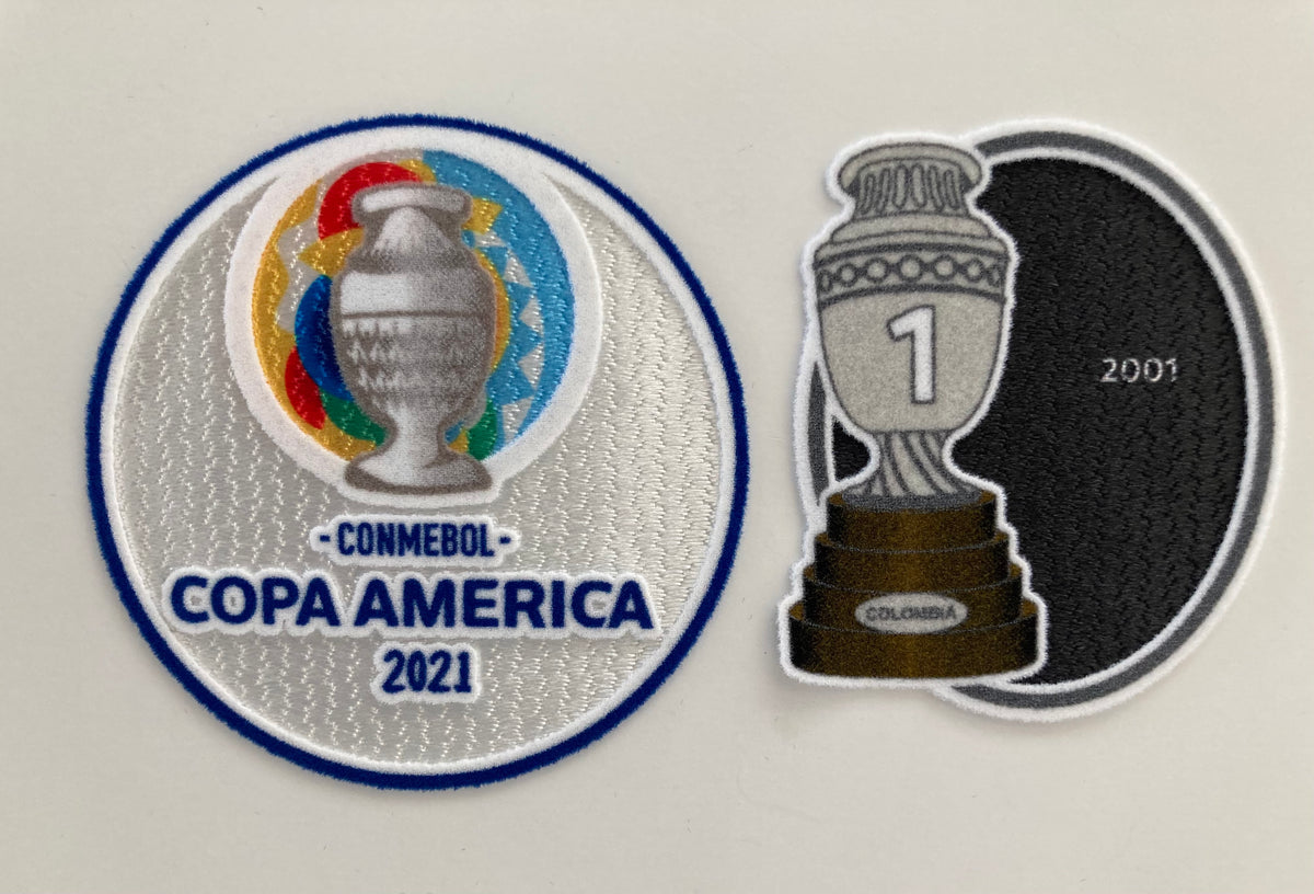 Set de parches Oficiales Copa América 2021 Colombia Player Issue Fiber