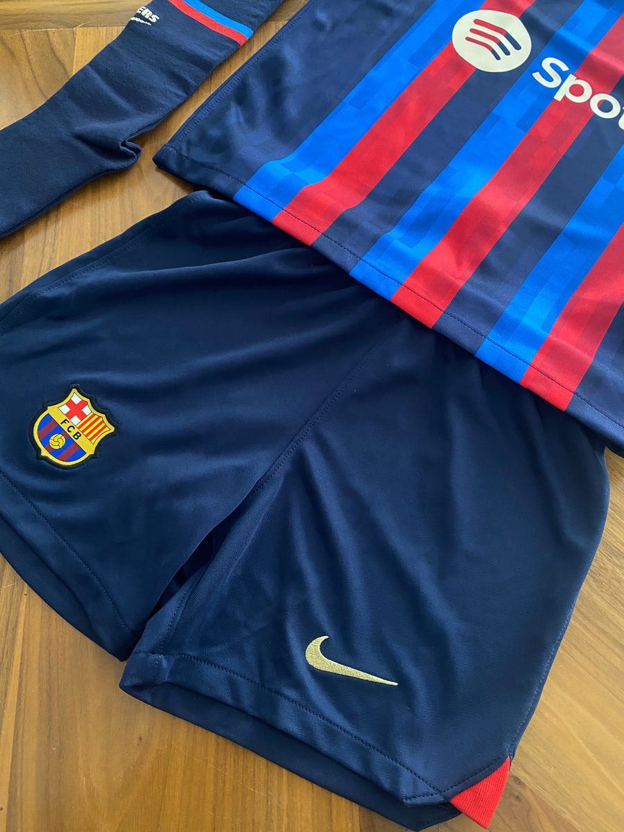 Conjunto para niños FC Barcelona 2022-23 Local/Home Child – maskjerseys