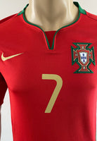 2008 EURO Portugal National Team Home Shirt Ronaldo Pre Owned Size S