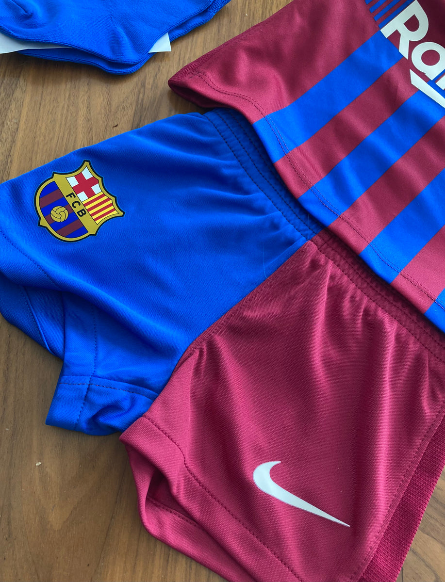 Conjunto para bebés Nike FC Barcelona 202122 Local/Home Baby maskjerseys