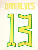 Name set Número Dani Alves 13 Selección Brasil 2022 Para la camiseta de visita/For away kit Qatar WC RTV