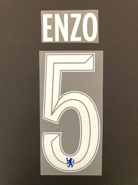 Name set Número Enzo Fernández 5 Chelsea FC 2022-23 Para la camiseta de local/For home kit FA Cup/UCL SportingiD