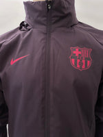 2019-2020 FC Barcelona Coaching Staff Training Rain Jacket Player Issue Kitroom Mint Size S