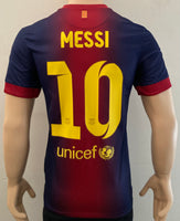 2012-2013 FC Barcelona Home Shirt Messi LFP BNWT Size S