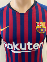 2018-2019 FC Barcelona Player Issue Home Shirt Riqui Puig La Liga Pre Owned Size S