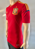 2012-2013 Spain National Team Home Shirt Player Issue Authentic Techfit Euro Winners New BNWOT Size M Very Fitted