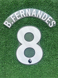 2023-2026 Manchester United Home Away Third Name Set and Number Bruno Fernandes English Premier League Avery Dennison