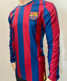 2005-2006 FC Barcelona Home Shirt Ronaldinho Gaucho Reissue Player Issue Authentic Long Sleeve Total 90