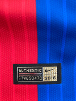 2016-2017 Nike FC Barcelona Long Sleeve Home Shirt Messi La Liga Kitroom Player Issue Aeroswift BNWT