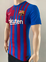 2021-2022 Aubameyang Barcelona Home Shirt Player Issue Kitroom La Liga Mint Condition Size L