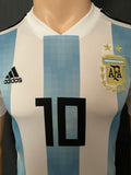 2018 World Cup Argentina National Team Home Shirt Messi Pre Owned Size S