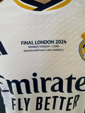 2023-2024 Real Madrid CF Home Shirt Vinicius Jr Player Issue Authentic Final London iNew