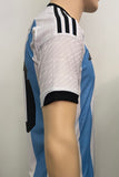 2022 Argentina National Team Home Shirt Lionel Messi Player Issue Authentic Made in Vietnam Winners 2 Stars Pre Owned Size M