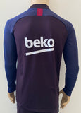 2019-2020 FC Barcelona Staff Training Top Kitroom Player Issue Pre Owned Size M