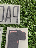 2024-2025 Paris Saint Germain Home Name and Number Set Pacho Player Issue Champions Monblason Adult Size