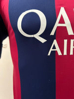 2014-2015 FC Barcelona Home Shirt Pedro Rodríguez Champions Pre Owned Size S