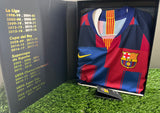 2018-2019 FC Barcelona Mash-Up Shirt Player Issue Authentic Special Edition 20 Years Pre Owned Size L