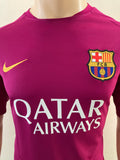 2015-2016 FC Barcelona Pre-Match Shirt Pre Owned Size L