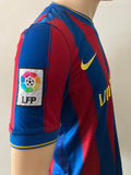 2009-2010 FC Barcelona Home Shirt Messi LFP Pre Owned Size L