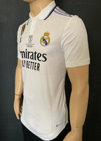 2022-2023 Real Madrid Player Issue Home Shirt Benzema Copa del Rey Final BNWT Size S
