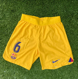 2022 - 2023 Barcelona FC Short 4th Senyera GAVI 6 league Player Issue Kitroom (M)