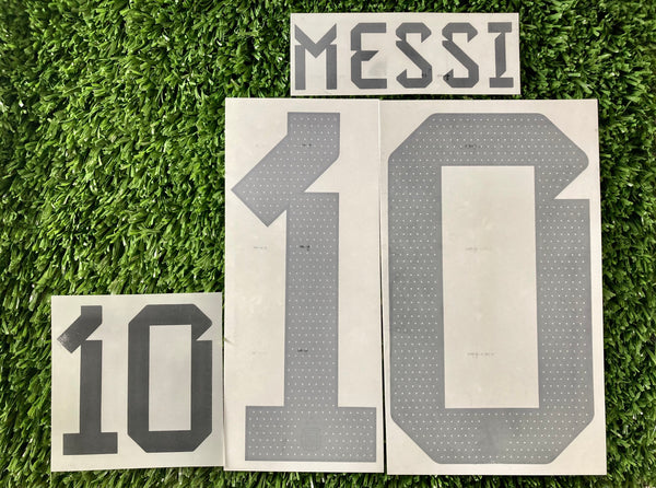2023 National Team Argentina 3 Stars Set Name Messi Home Kit Player Issue Noble (no DekoGraphics)