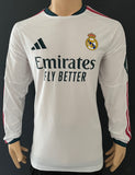 2026-2027 Real Madrid CF Home Shirt Player Issue Authentic Kylian Mbappe Long Sleeve Champions New BNWT Size L