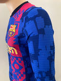 2021-2022 Barcelona Third Shirt Player Issue Kitroom European Competition Long Sleeve Mint Size M