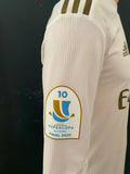 2019-2020 Real Madrid CF Long Sleeve Player Issue Home Shirt Sergio Ramos Supercopa de España Mint Condition Size S