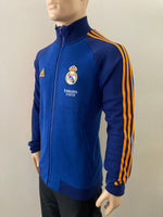 2021-2022 Real Madrid Jacket Pre Match Kitroom Player Issue Pre Owned Size M