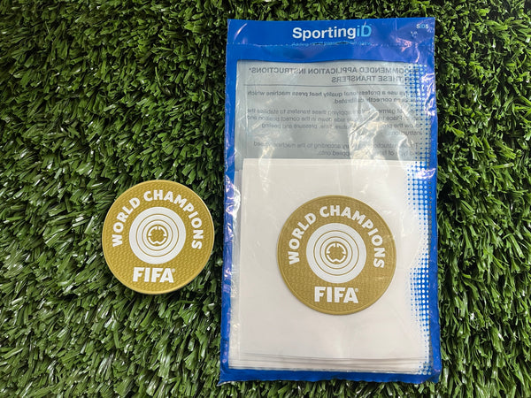 2025 World Champions Chelsea Badge Fan Version Cromotransfer Sporting ID Adult Size