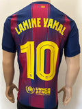 2025-2026 FC Barcelona Home Shirt Lamine Yamal Player Issue Authentic Champions New BNWT Size L