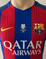 2016-2017 FC Barcelona Home Shirt Ivan Rakitic Player Issue Kitroom Spain Supercup Mint Size M