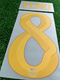 2026-2027 FC Barcelona Pedri Gonzalez Home Name set and Number Champions League and Cup Textprint