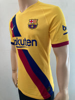 2019 - 2020 Barcelona Away Shirt Messi Liga Player Issue Kitroom Size M