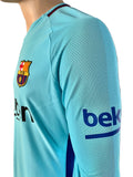 2017-2018 FC Barcelona Away Shirt Lionel Messi Player Issue Kitroom LaLiga Long Sleeve BNWT Size L (Fitted)