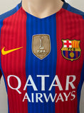 2016-2017 FC Barcelona Home Shirt Messi Player Issue Kitroom La Liga Size L