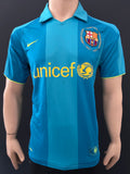 2007-2008 FC Barcelona Away Shirt Eto’o Camp Nou 50th Anniversary with Sipesa Number from the Era Pre-Owned Size S